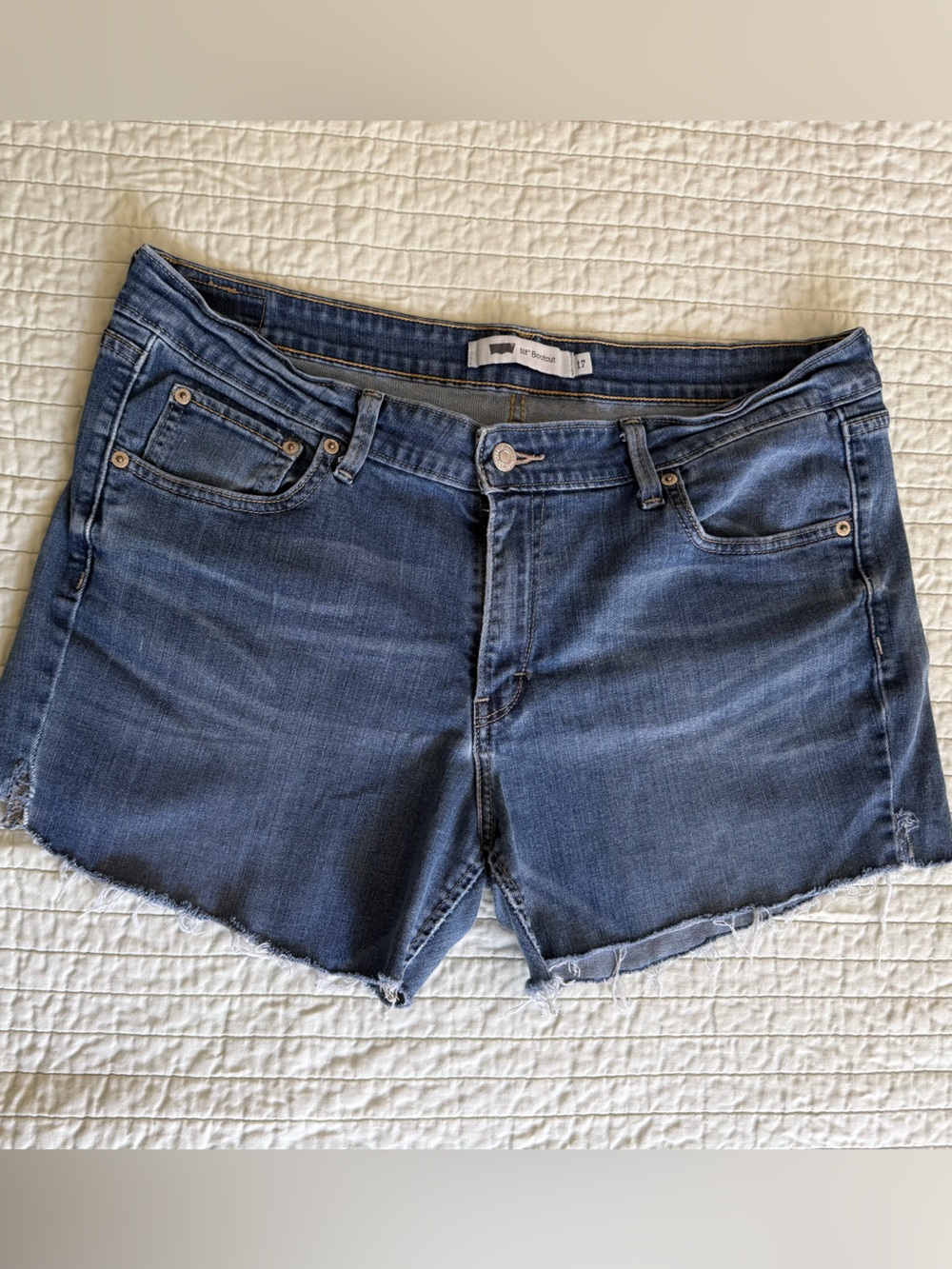 Levi's Blue Denim Jean Shorts
